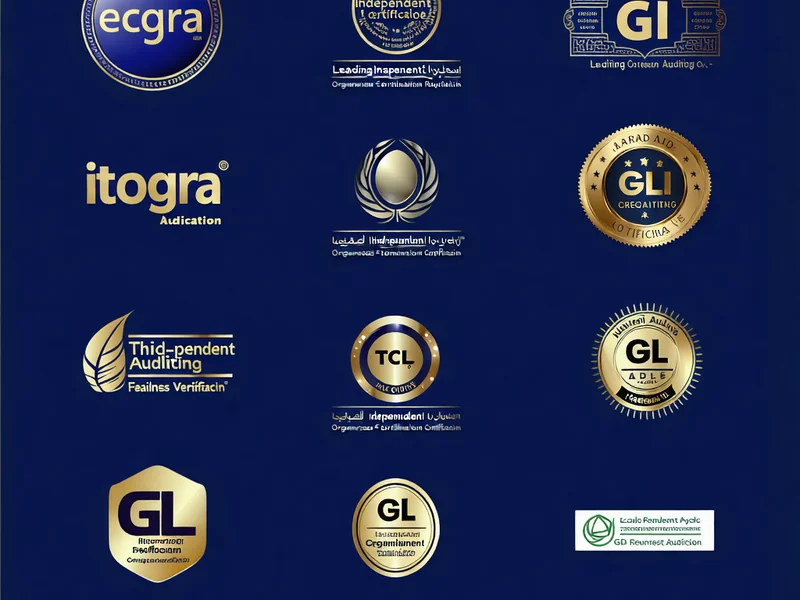 Hình ảnh các dấu chứng nhận và logo của các tổ chức kiểm định độc lập hợp tác với vipwinbest.com