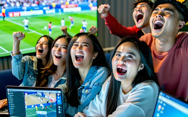 Nhóm người chơi vipwinbest.com đang trò chuyện sôi nổi