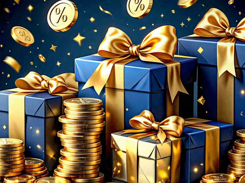 Hình ảnh các gói tiền thưởng và khuyến mãi độc quyền dành cho thành viên VIP của vipwinbest.com, với các đồng tiền vàng và biểu tượng quà tặng.