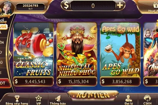 Kho trò chơi Slot và Bắn Cá đầy màu sắc tại VIPwin