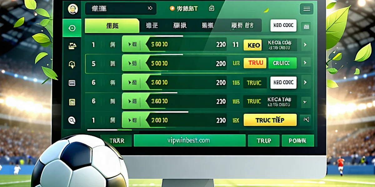 Hình ảnh tổng hợp các môn thể thao phổ biến như bóng đá, bóng rổ, tennis, kèm theo giao diện đặt cược của vipwinbest.com