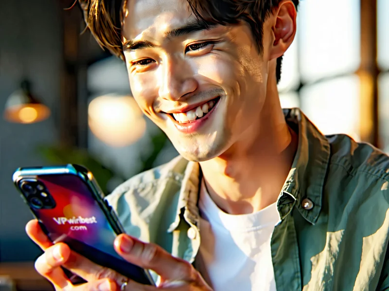 Người dùng vui vẻ tương tác với ứng dụng vipwinbest.com trên điện thoại