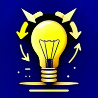 Biểu tượng đổi mới liên tục, với bánh răng và bóng đèn ý tưởng